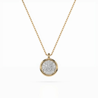 Illusion Necklace (Round), 0.12 ct — 104-10022