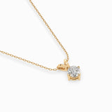 Solitaire Necklace (Round), 0.4 ct — 104-10037(4.7)