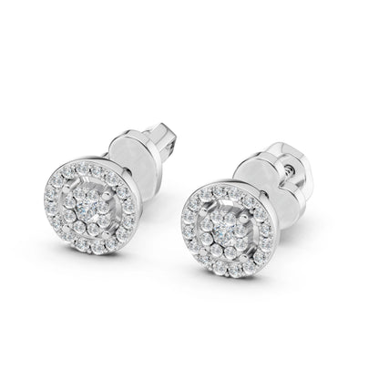 Illusion Earring (Round), 0.06 ct — 102-10018(2.0)