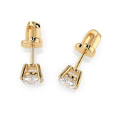 Diamond Stud Earrings Round 1.0ct by Qutahia Jewellery