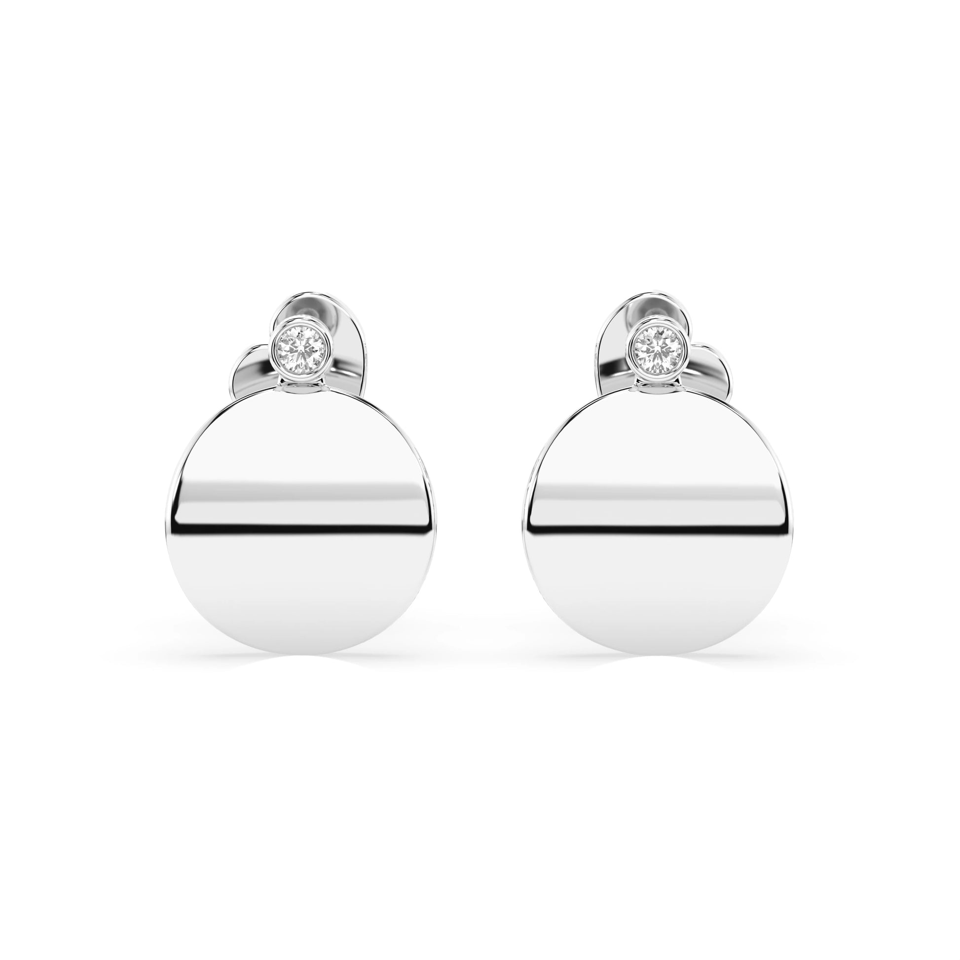 Minimalism Earring (Round), 0.04 ct — 102-10067
