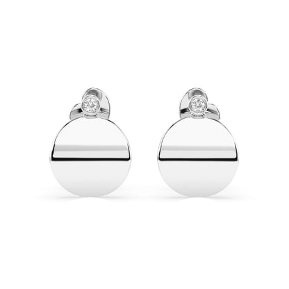 Minimalism Earring (Round), 0.04 ct — 102-10067