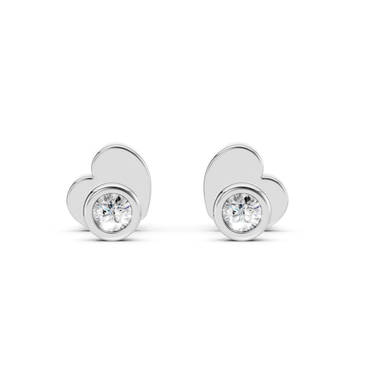 Solitaire Butterfly Earring (Round), 0.09 ct — 102-10010(2.3)