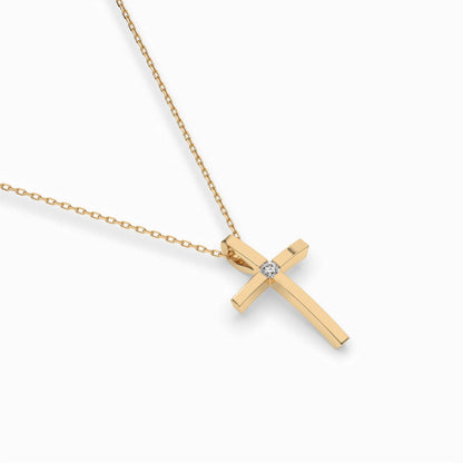 Minimalism Necklace (Round), 0.03 ct — 104-10031