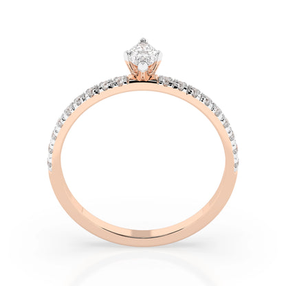 Solitaire Eternity Ring (Marquise), 0.15 ct — 101-10181/4(0.15)MARQUISE