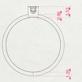 Solitaire Diamond Ring Round 0.1ct by Qutahia Jewellery