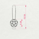Illusion Diamond Earrings Round 0.06ct by Qutahia Jewellery