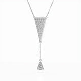 Delicate Diamond Necklace Round 0.41ct by Qutahia Jewellery