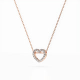 Delicate Diamond Necklace Round 0.09ct by Qutahia Jewellery