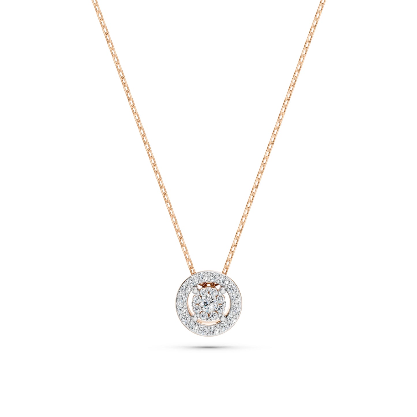 Illusion Necklace (Round), 0.03 ct — 104-10002(2.0)