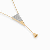 Delicate Diamond Necklace Round 0.22ct by Qutahia Jewellery