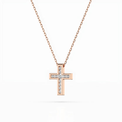 Minimalism Necklace (Round), 0.03 ct — 104-10008