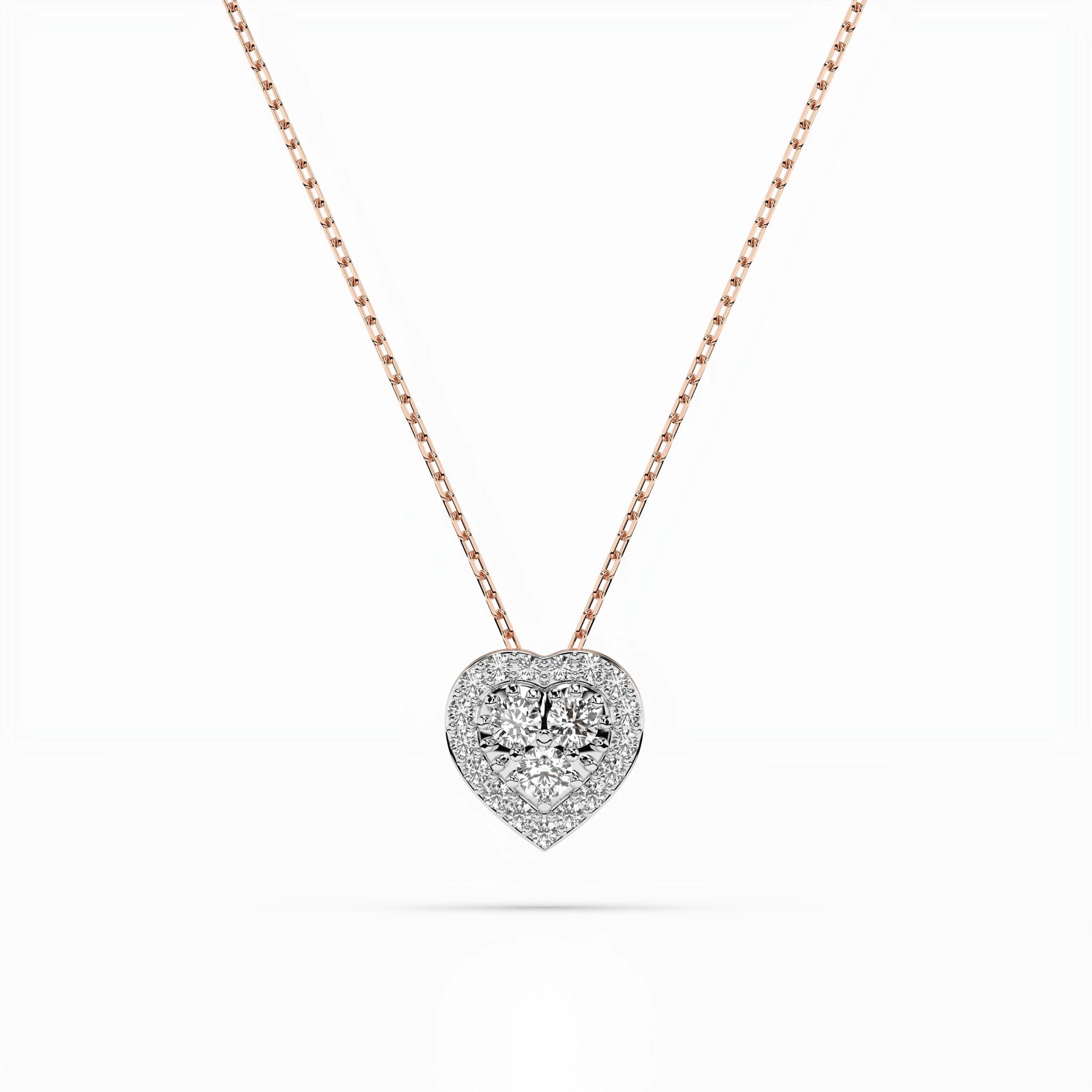 Illusion Necklace (Round), 0.08 ct — 104-10062