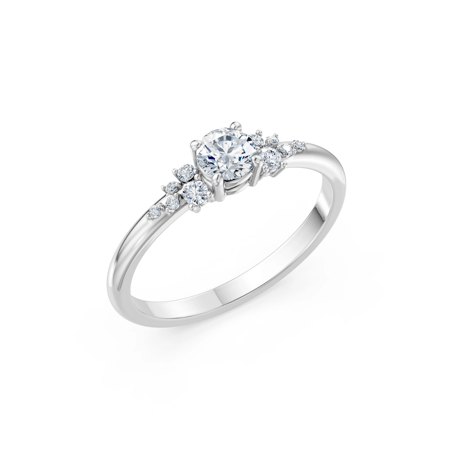 Solitaire Eternity Ring, 0.35 ct — 101-10140(4.5)