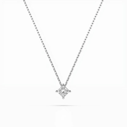 Solitaire Necklace (Princess), 0.1 ct — 104-10055(2.5)PR