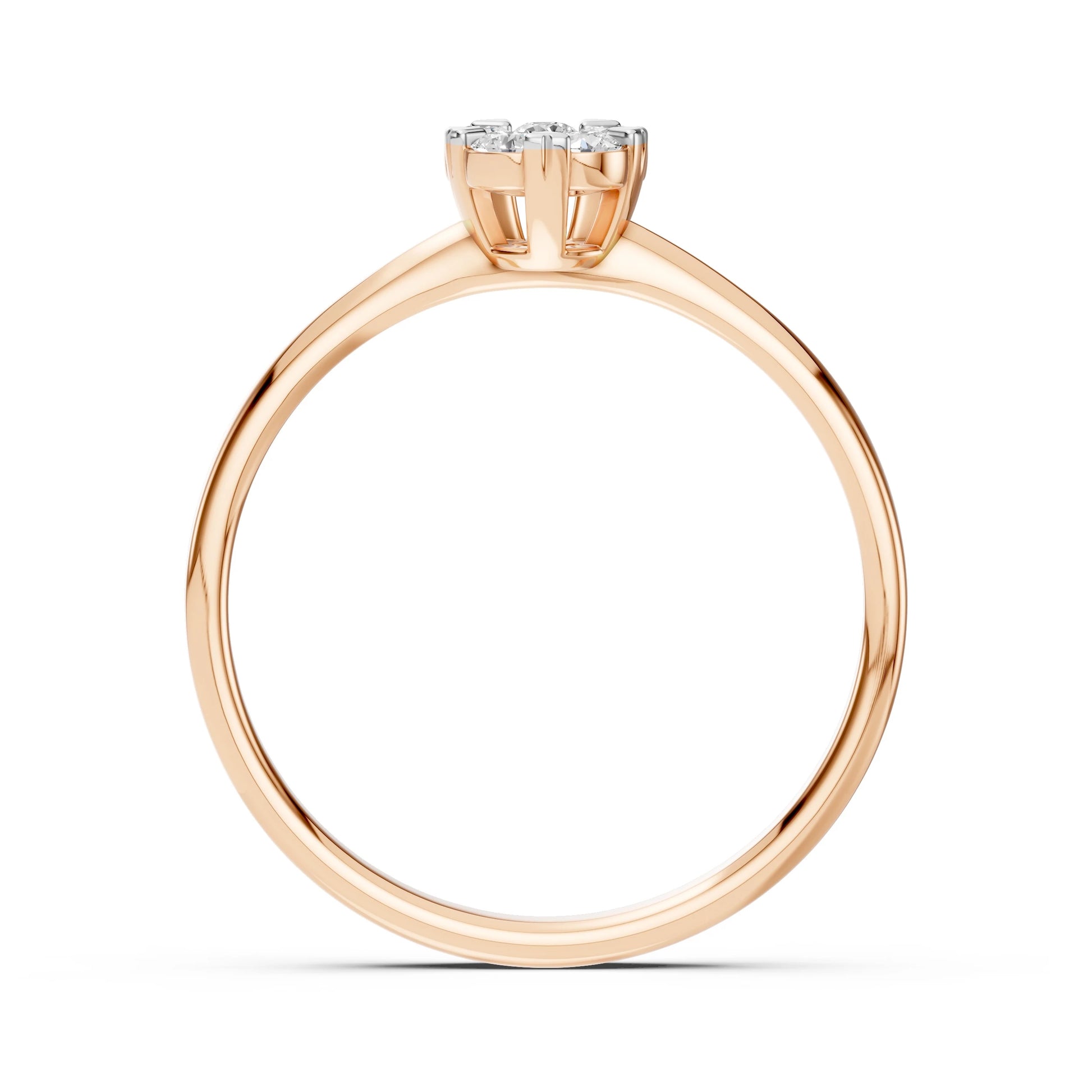 Illusion Ring (Round), 0.06 ct — 101-10015/1(2.5)