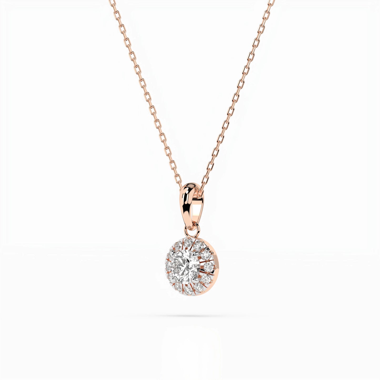 Solitaire Eternity Necklace (Round), 0.2 ct — 104-10053(3.7)