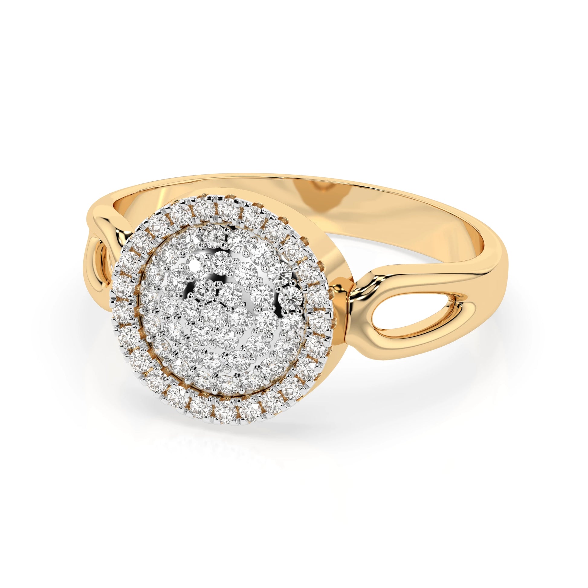 Illusion Ring (Round), 0.15 ct — 101-10073