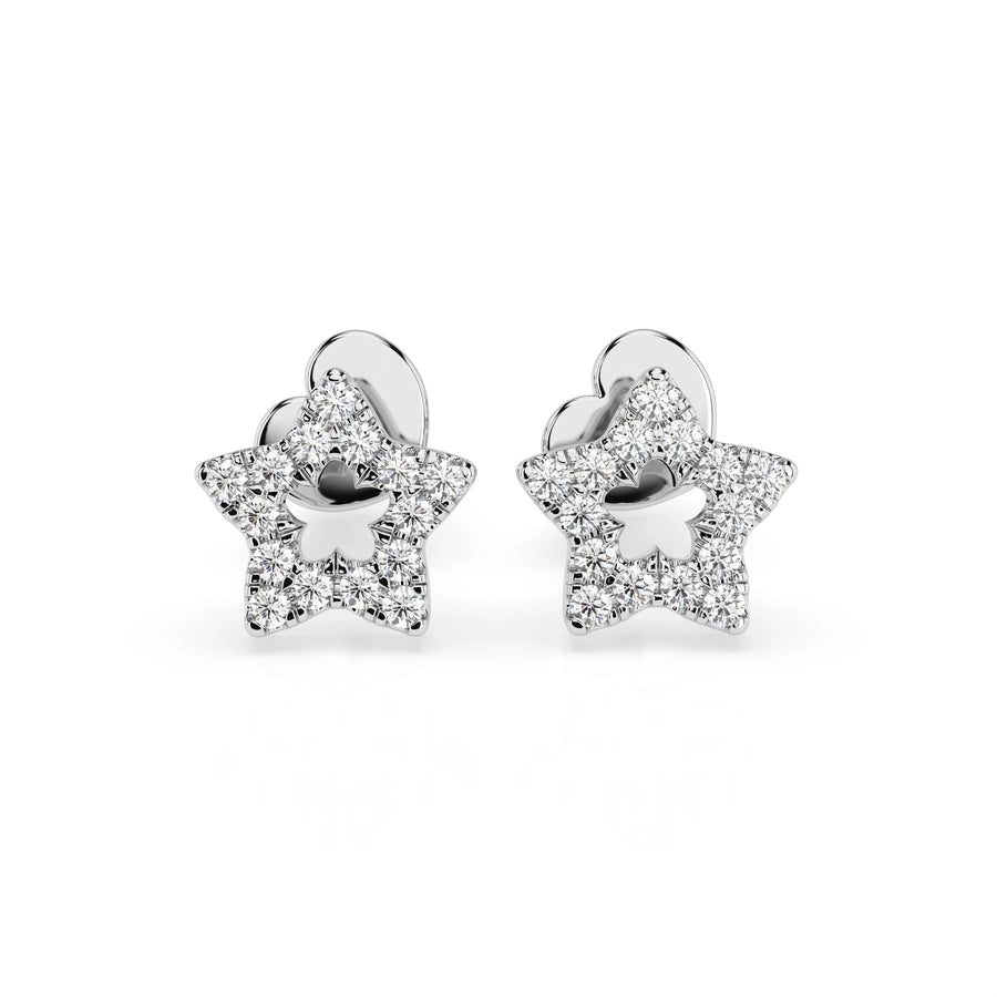 Minimalism Earring (Round), 0.18 ct — 102-10054