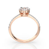 Illusion Ring (Round), 0.1 ct — 101-10015/4(3.0)