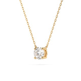 Diamond Pendant Necklace Round 0.5ct by Qutahia Jewellery