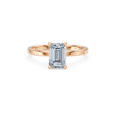 Emerald Lab Grown Diamond Solitaire Engagement Ring 1.5ct by Qutahia Jewellery