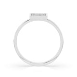 Illusion Diamond Ring Round 0.07ct by Qutahia Jewellery