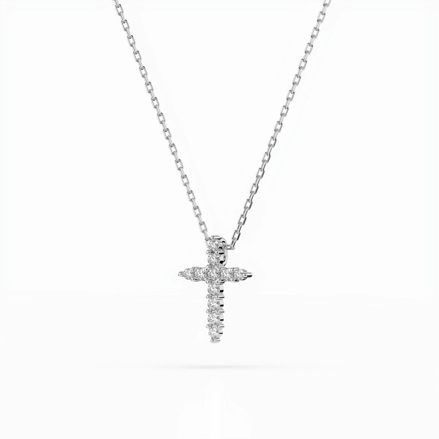 Minimalism Necklace (Round), 0.07 ct — 104-10020