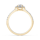 Solitaire Eternity Diamond Ring Round 0.5ct by Qutahia Jewellery