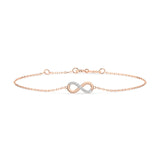 Diamond Bracelet Gold Round 0.05ct by Qutahia Jewellery