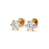 Solitaire Butterfly Earring (Round), 0.6 ct — 102-10027(4.2)