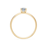 Solitaire Diamond Ring Princess 0.3ct by Qutahia Jewellery