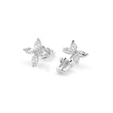 Illusion Diamond Earrings Marquise 0.8ct by Qutahia Jewellery