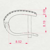Eternity Earring (Round), 0.21 ct — 102-10300