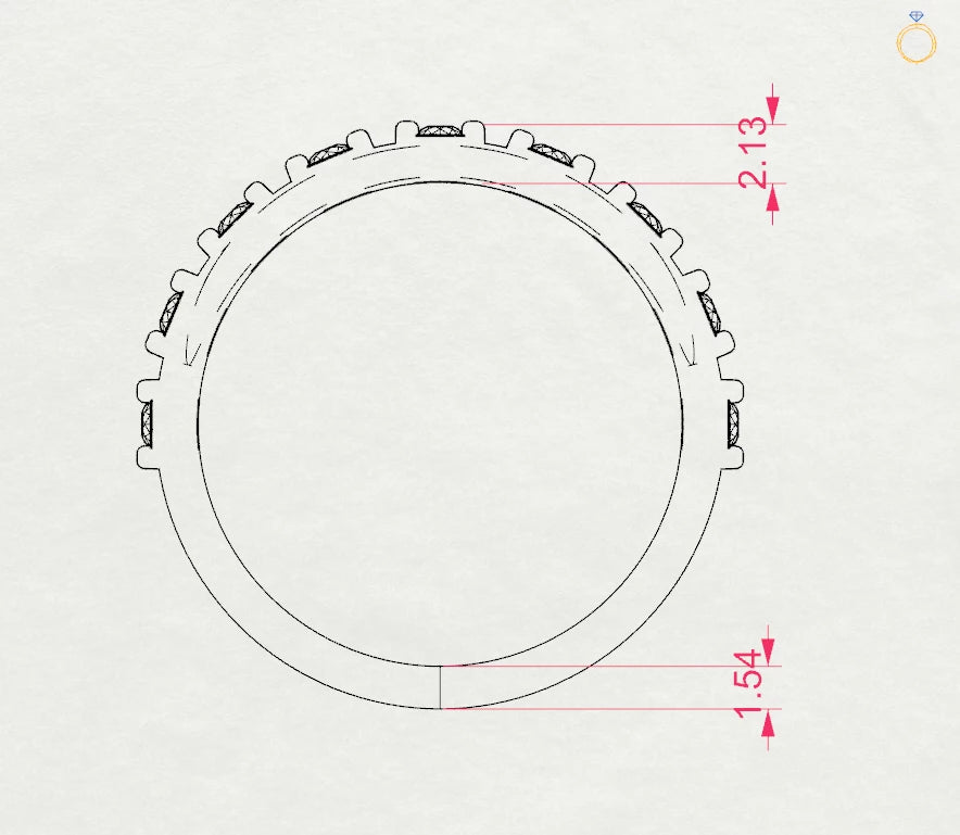Eternity Ring (Round), 0.18 ct — 101-10145