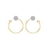 Small Diamond Earrings Round Brilliant 0.23ct by Qutahia Jewellery