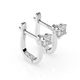 Solitaire English Lock Earring (Round), 0.6 ct β 102-10089(4.2)