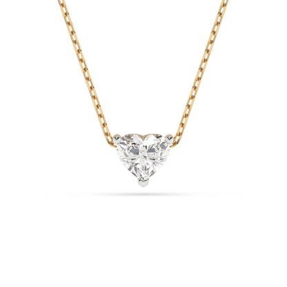 Solitaire Necklace (Heart), 0.3 ct — 104-10066(0.30)HRT