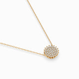 Illusion Diamond Necklace Round 0.15ct by Qutahia Jewellery