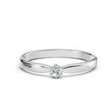 Solitaire Ring (Round), 0.1 ct — 101-10040(3.0)