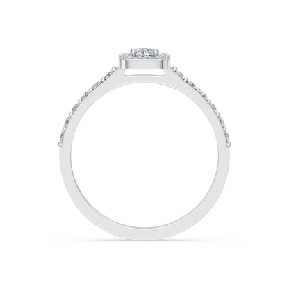 Round Brilliant Diamond Micro Pave Eternity Ring 0.2ct by Qutahia Jewellery