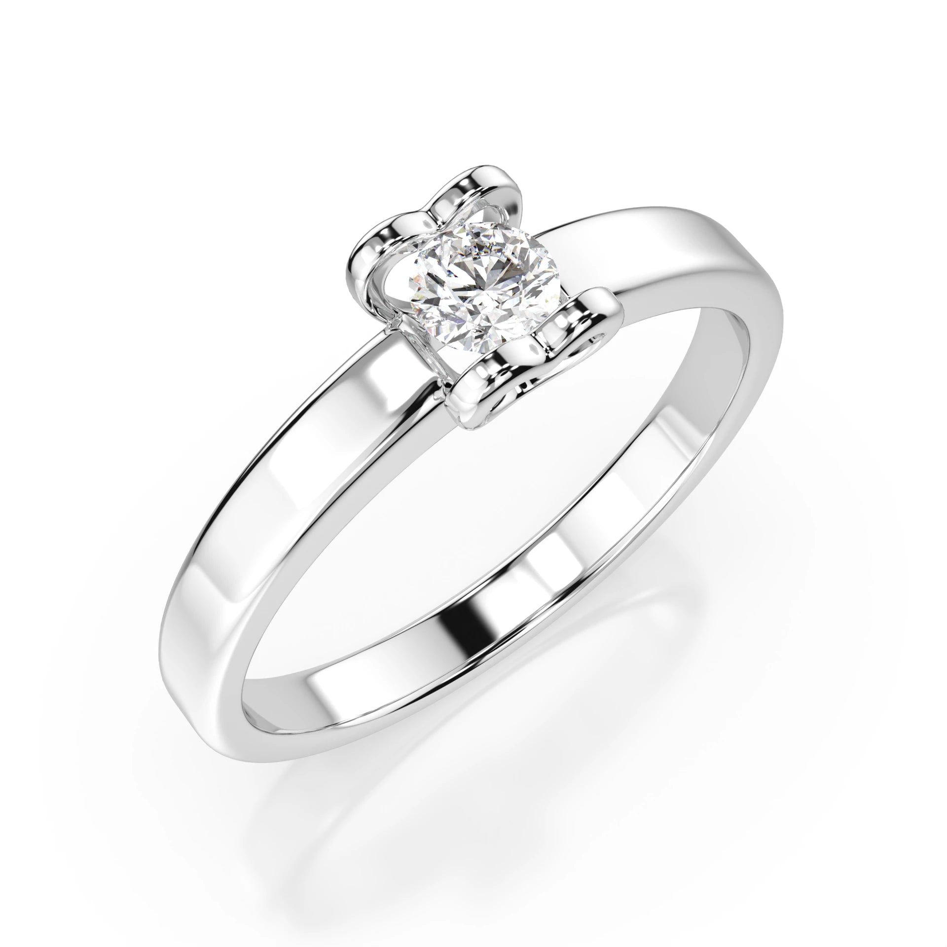 Solitaire Ring (Round), 0.15 ct — 101-10013(3.4)