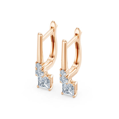 Solitaire Eternity Earring, 0.6 ct — 102-10143(0.30)PR