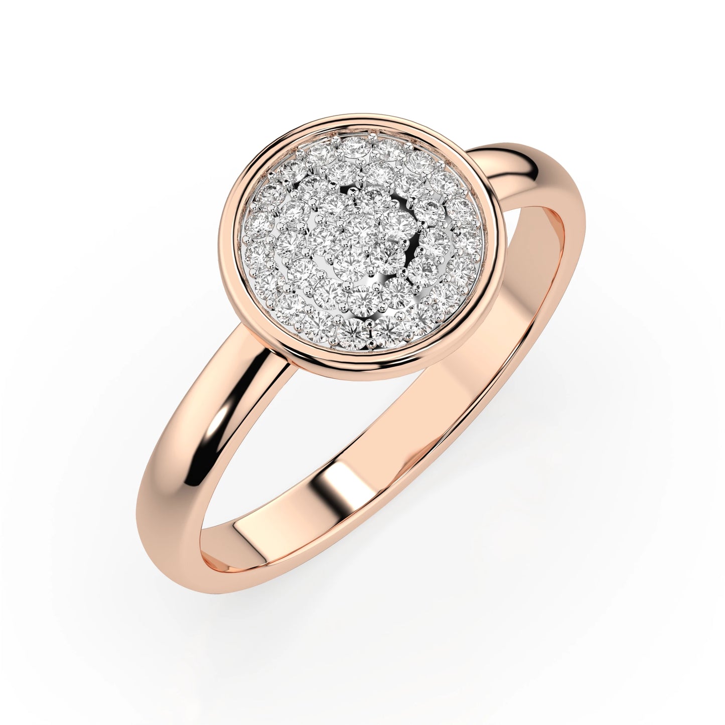 Illusion Ring (Round), 0.23 ct — 101-10068