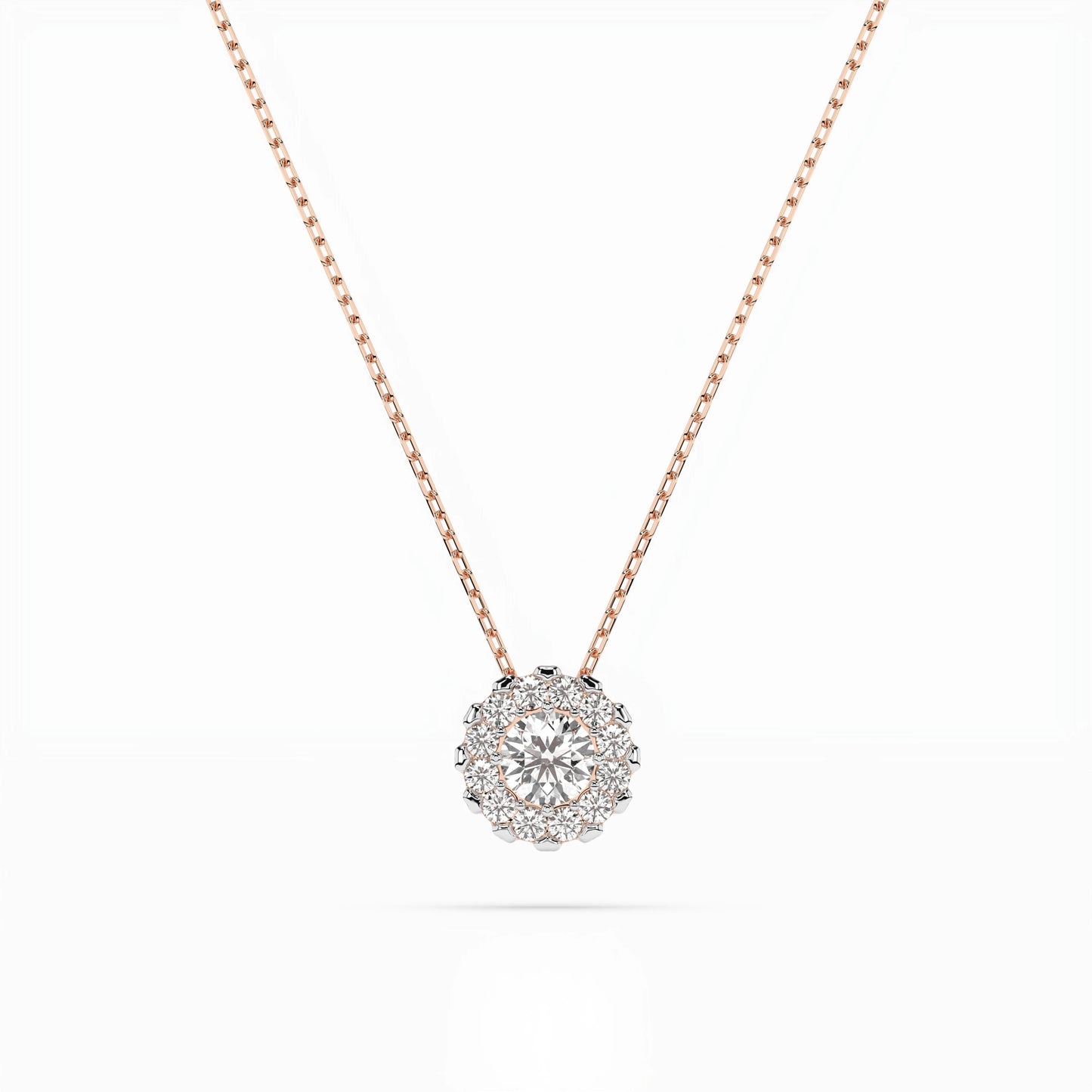 Solitaire Eternity Necklace (Round), 0.1 ct — 104-10044(3.0)