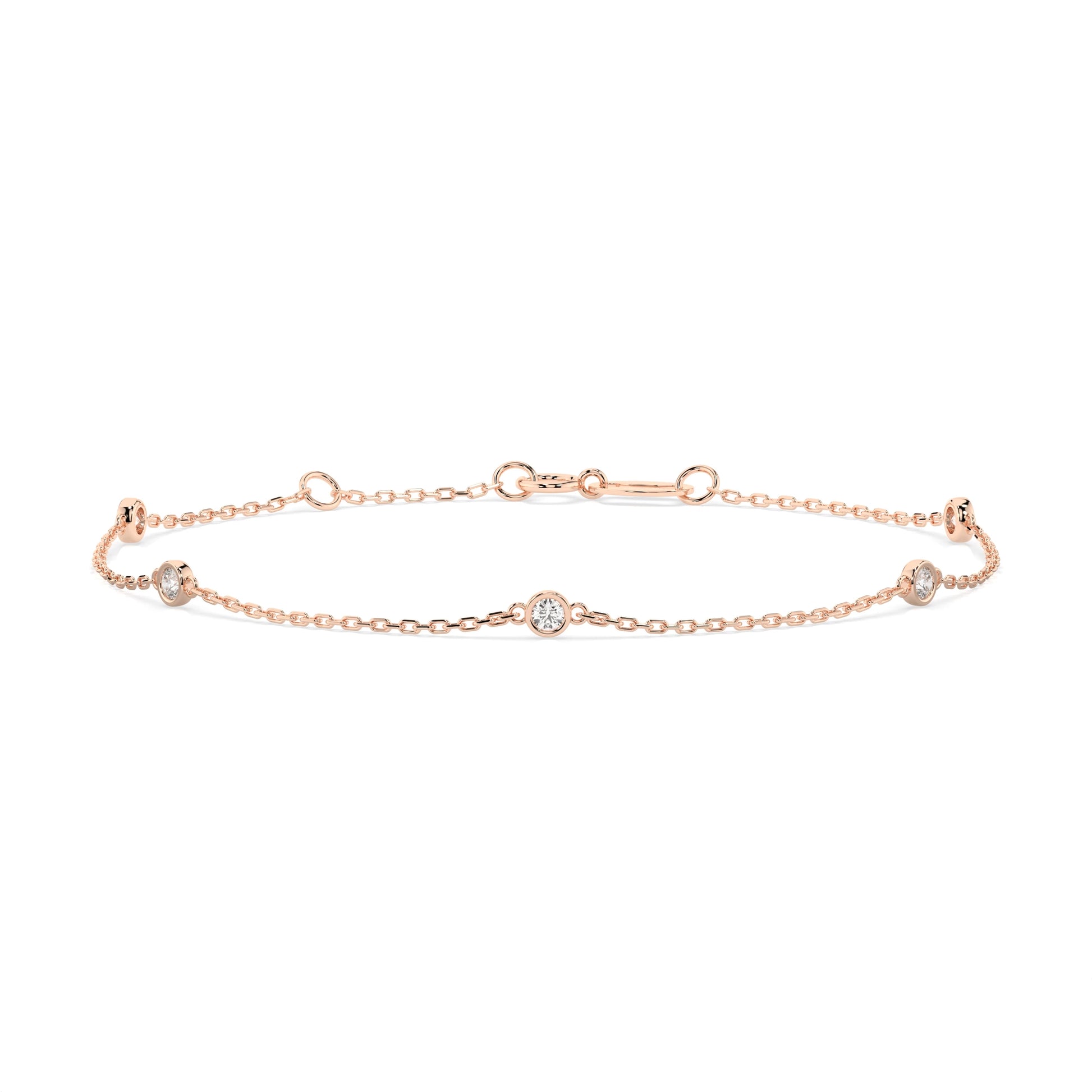 Minimalism Bracelet (Round), 0.14 ct — 105-10008/5(1.9)