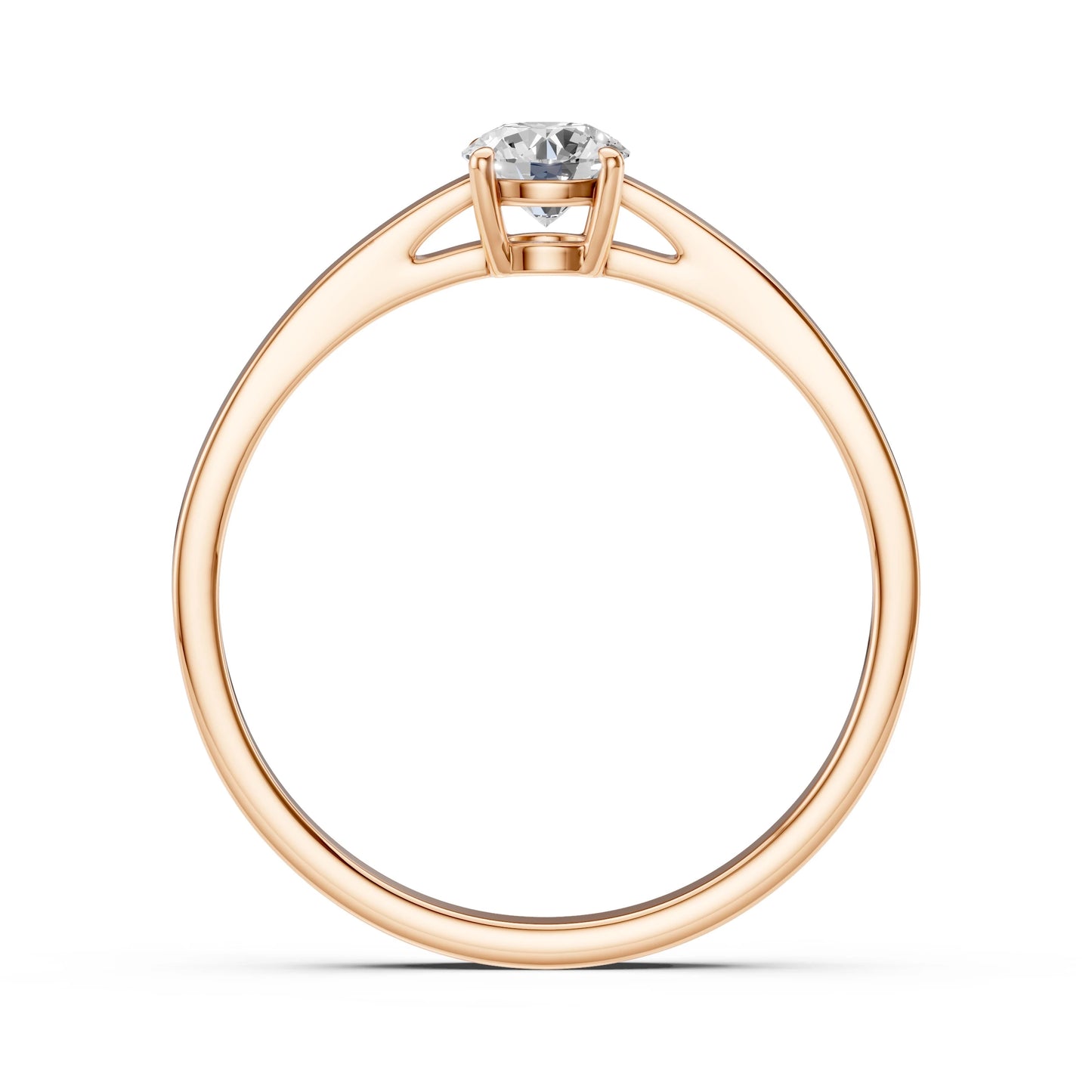 Solitaire Ring (Round), 0.35 ct — 101-10012/1(4.5)