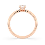 Solitaire Diamond Ring Round 0.3ct by Qutahia Jewellery