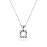 Delicate Diamond Necklace Round 0.06ct by Qutahia Jewellery