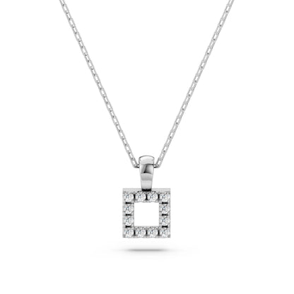 Minimalism Necklace (Round), 0.06 ct — 104-10079